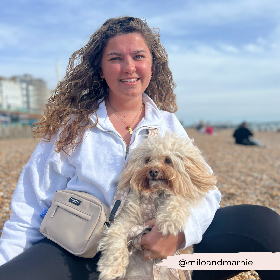 Luxe Adjustable Neck HARNESS- Mocha Flower